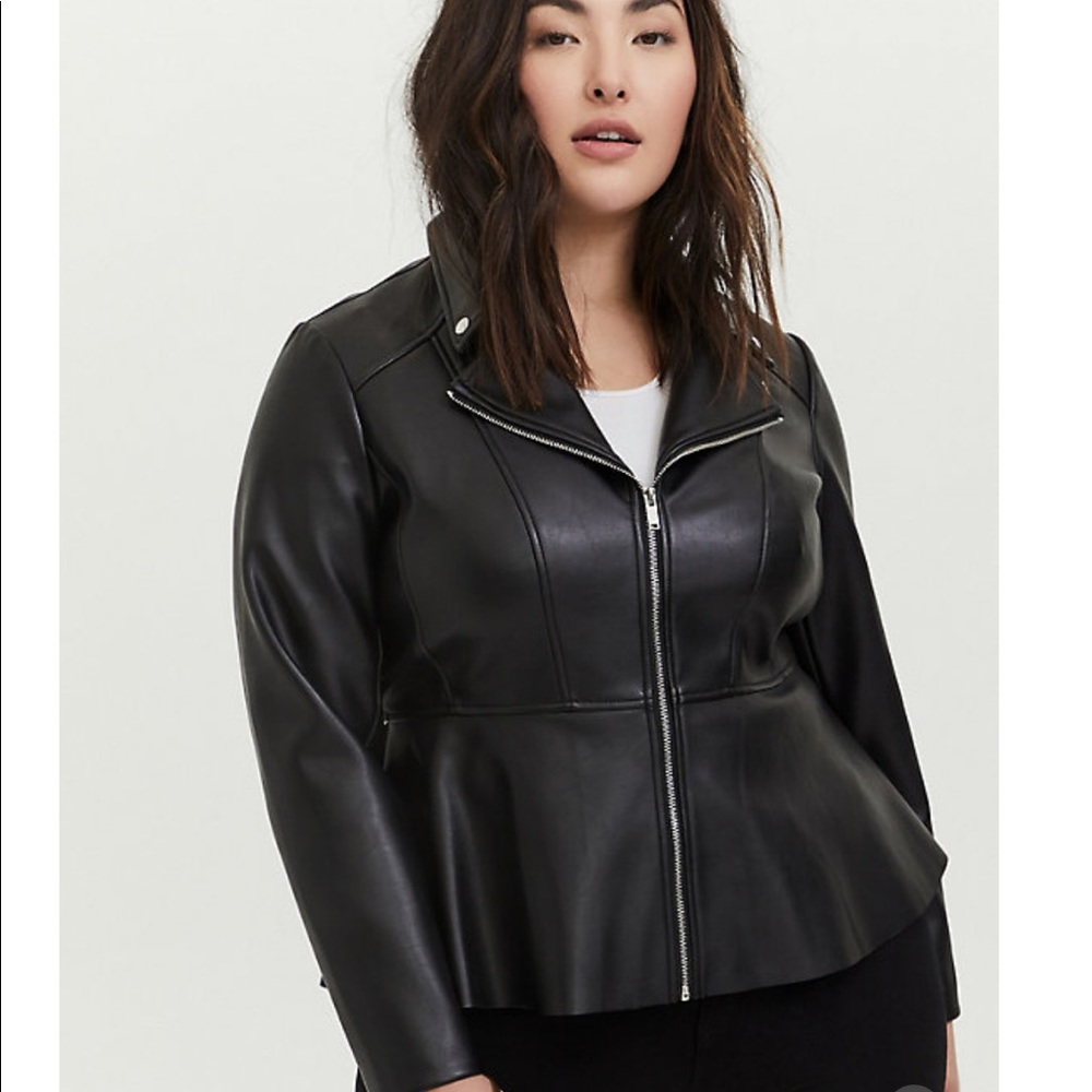 black torrid leather jacket